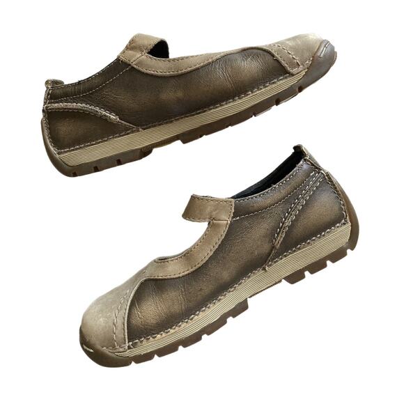 Vintage Rare Y2k Dr Martens Sporty Mary Jane Brown Tan Flats Shoes Size 6/36 - Picture 4 of 8